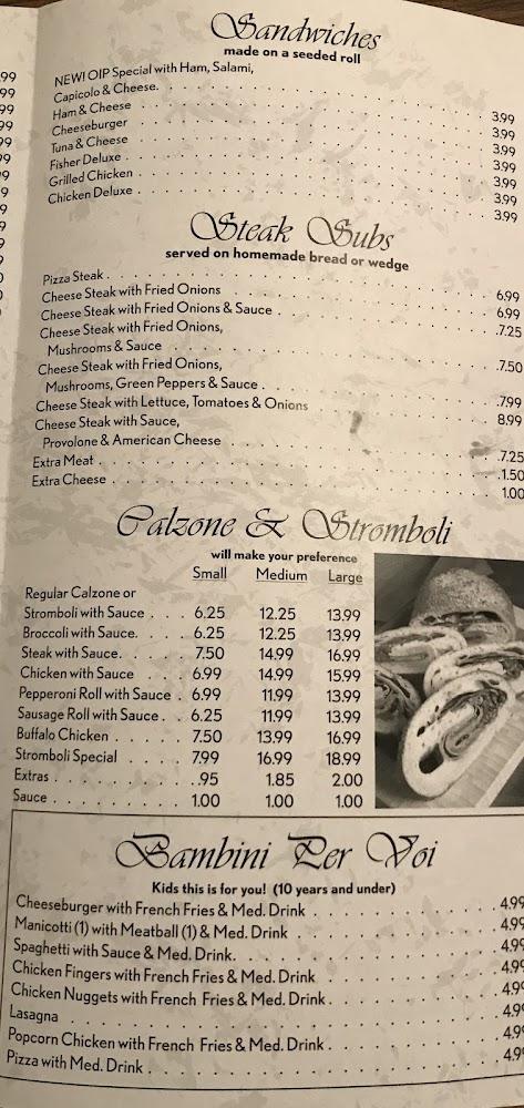 Frank's Original Italian Pizza Menu image 3